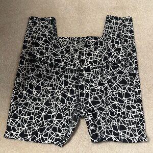 Diane Von Furstenberg for Target leggings.  As M black & white.